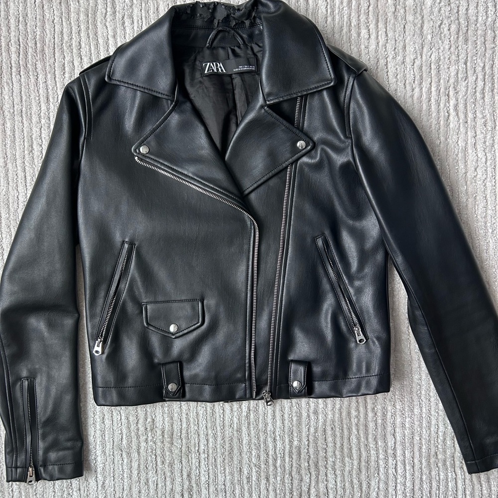 Zara Black Women's Leather Jacket